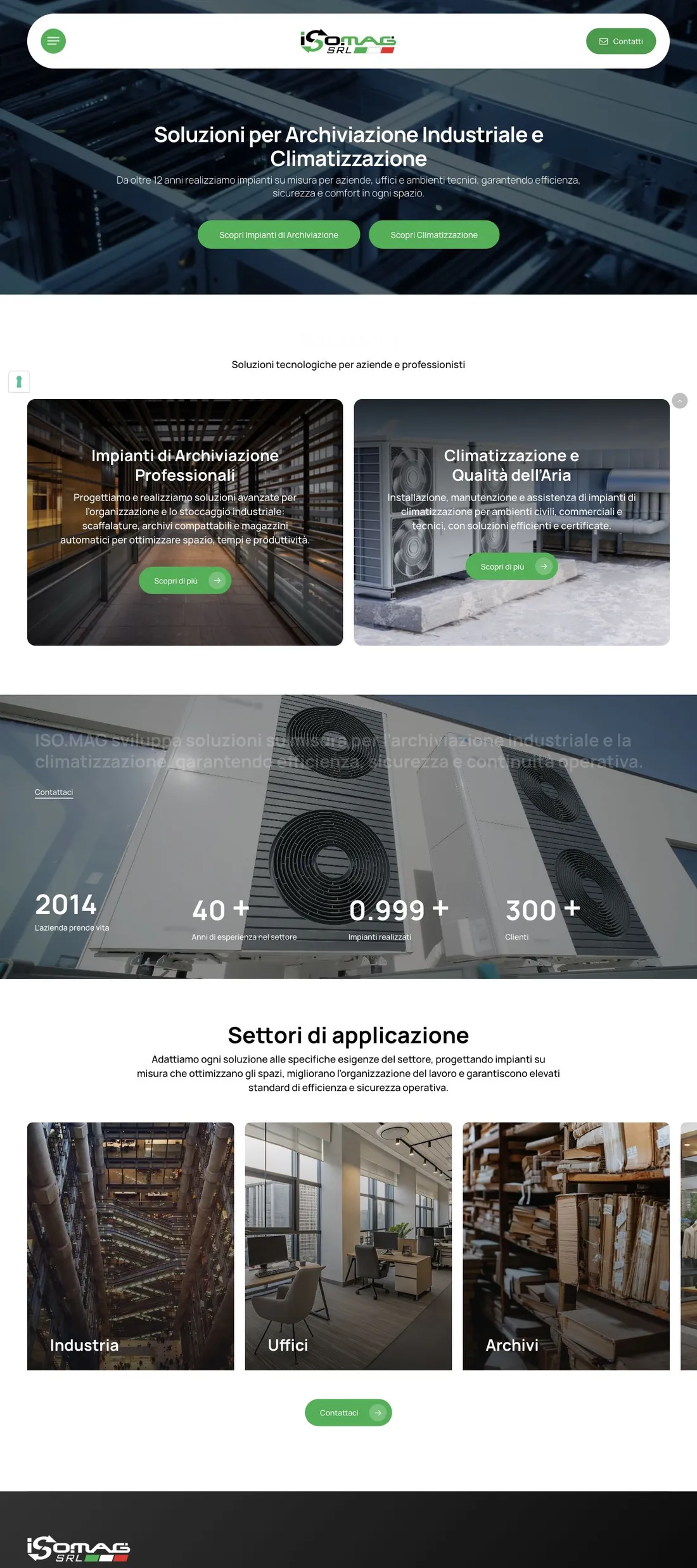 Anteprima desktop del sito ISO.MAG. Srl